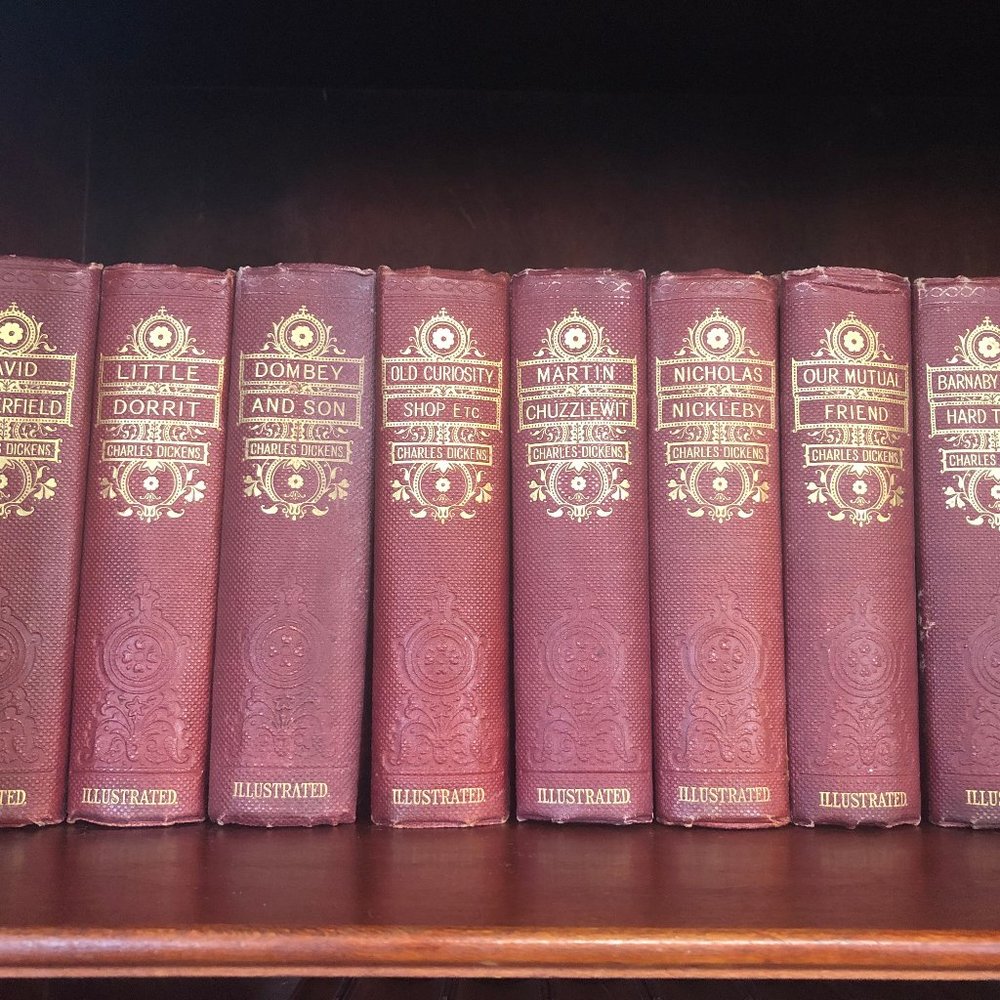 Charles Dickens Novels, Illustrated set of 8